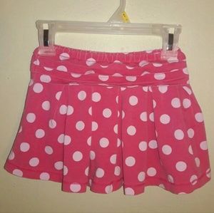 Onekid girls 3 T polka dot skirt & built in shorts